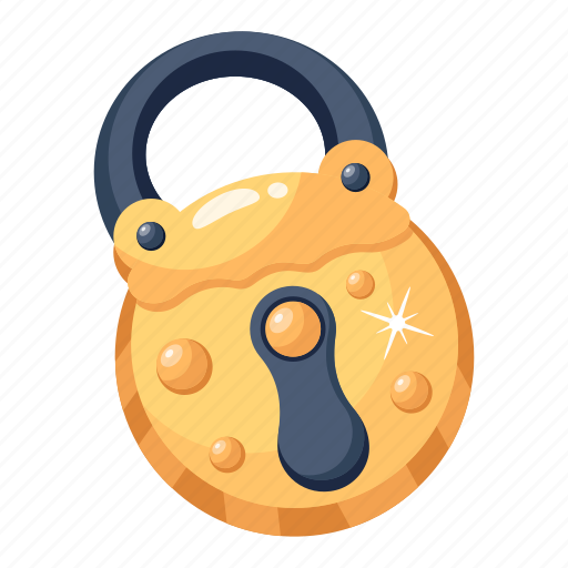 Padlock, lock, vintage lock, medieval lock, protection icon - Download on Iconfinder
