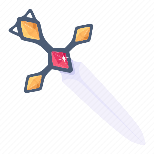 Dagger, sword, weapon, combat tool, knife icon - Download on Iconfinder