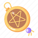 magic locket, magic pentagram, magic pendant, necklace, star locket