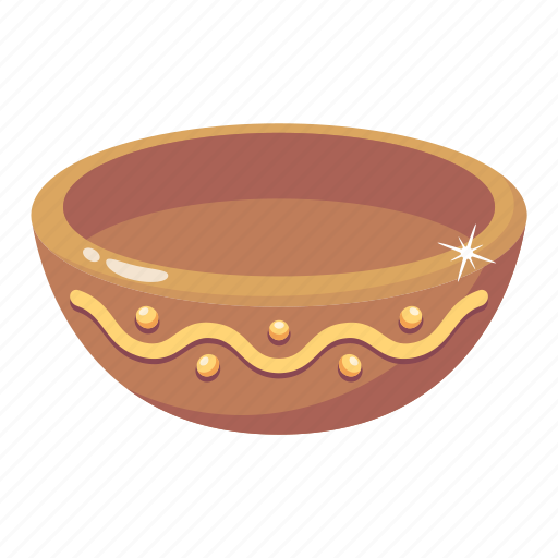 Vintage bowl, mud bowl, bowl, utensil, medieval bowl icon - Download on Iconfinder