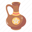 pottery, traditional vase, vase, vintage decor, vintage pot
