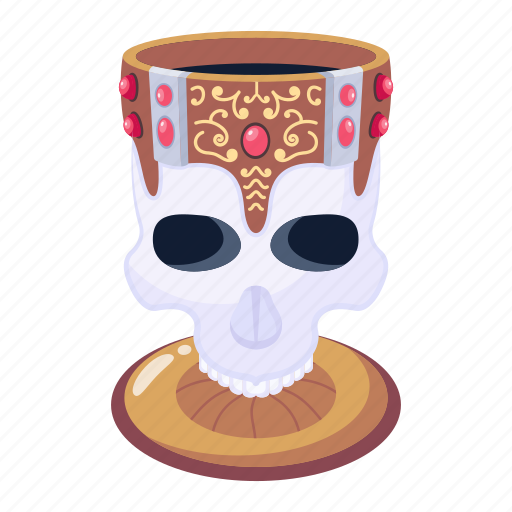 Crown, skull, crown skull, headwear, royal crown icon - Download on Iconfinder