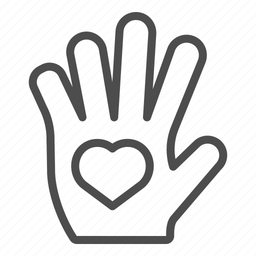 Hand, heart, human, palm, care, love, person icon - Download on Iconfinder