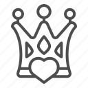 heart, crown, romance, love, jewelry, romantic, queen, king, gold