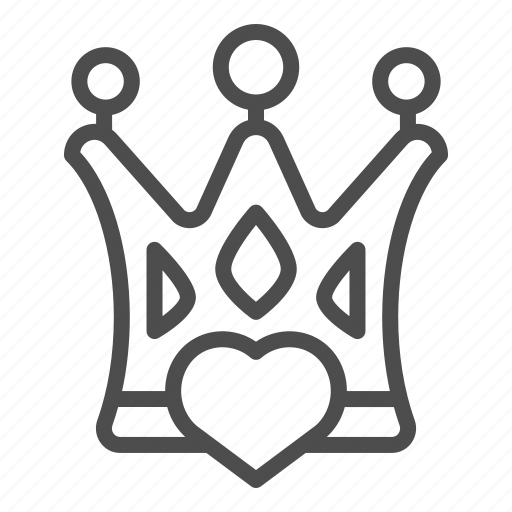 Heart, crown, romance, love, jewelry, romantic, queen icon - Download on Iconfinder
