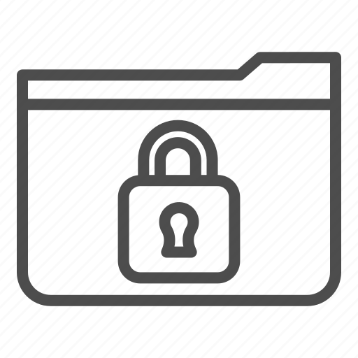 Folder, data, file, lock, protection, safety, padlock icon - Download on Iconfinder