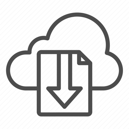 Cloud, computing, data, database, download, storage, arrow icon - Download on Iconfinder