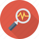 analysis, business, diagnostic, search icon