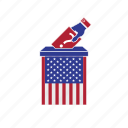 ballot box, candidate, elections, hand, presidential, united states, voting 