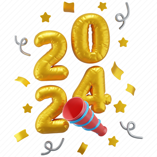 Trumpet, horn, party, holiday, new year, celebration, balloon icon - Download on Iconfinder