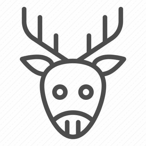 Wildlife, wild, deer, reindeer, horn, head, ear icon - Download on Iconfinder