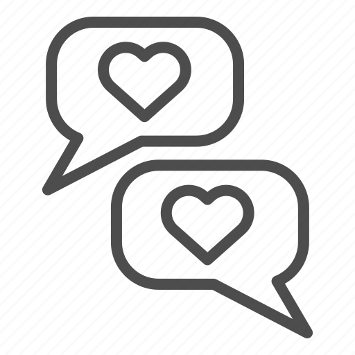Speech, romance, conversation, talk, happy, chatting, popup icon - Download on Iconfinder