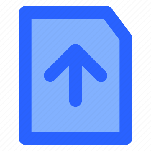 Arrow, data, document, file, upload icon - Download on Iconfinder