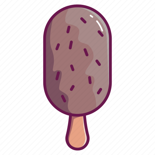 Ice cream, popsicle, cornet, caramel, sprinkles, chocolate, creamy icon - Download on Iconfinder