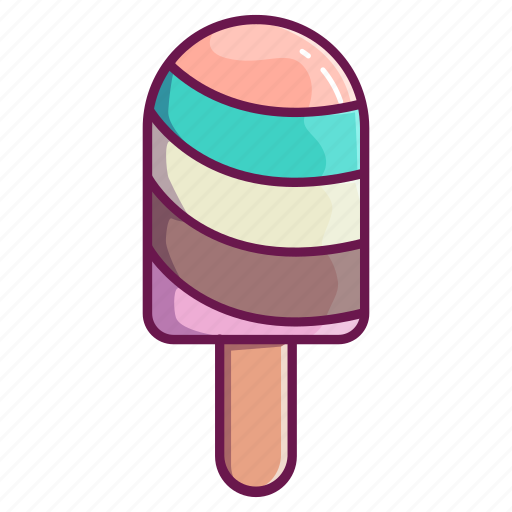 Ice cream, candy, fruit, flavor, popsicle, chocolate, ice pop icon - Download on Iconfinder