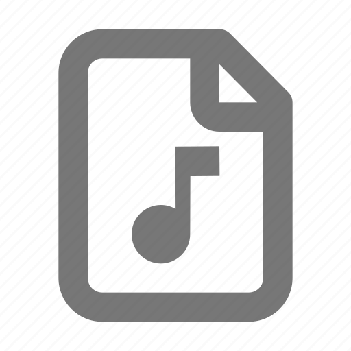 Audio, file, mp3, music, note, song icon - Download on Iconfinder