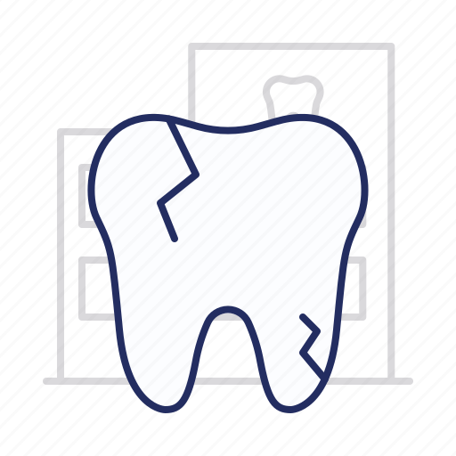 Crack, disease, tooth icon - Download on Iconfinder