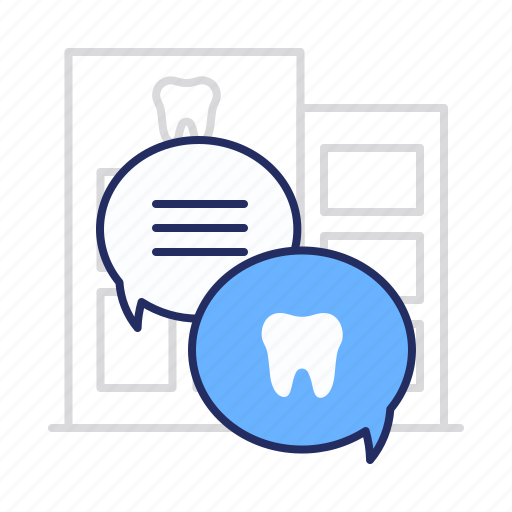 Bubble, chat, stomatology icon - Download on Iconfinder