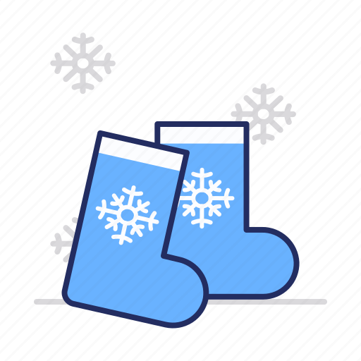 Boots, felt, snowflakes icon - Download on Iconfinder