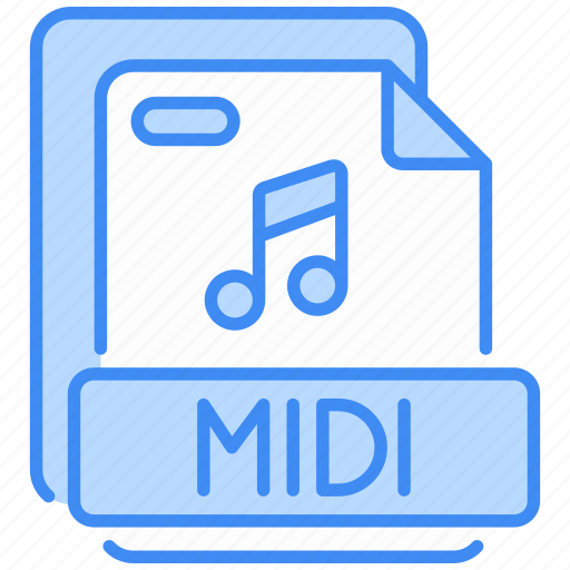 Midi, music, file, format, keyboard, document, sound icon - Download on Iconfinder