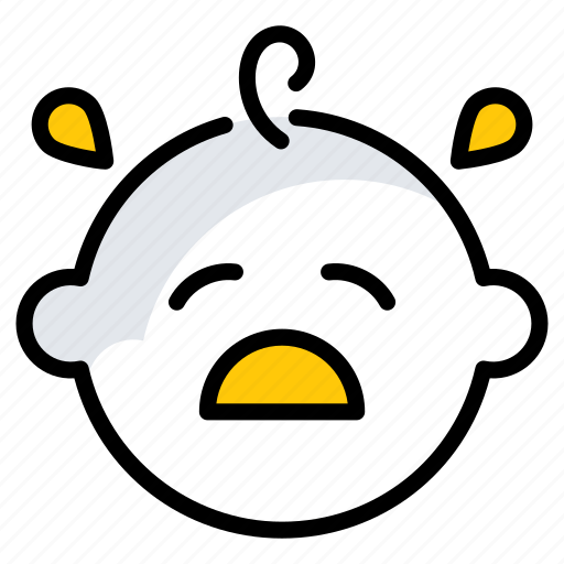 Baby crying, cry, kid, baby-cry, newborn, face, boy icon - Download on Iconfinder