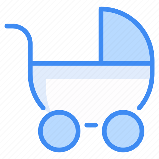 Pram, baby, stroller, carriage, buggy, baby-carriage, baby-stroller icon - Download on Iconfinder