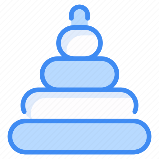 Stacking, tower, stacking tower, game, ring toy, baby, toy icon - Download on Iconfinder