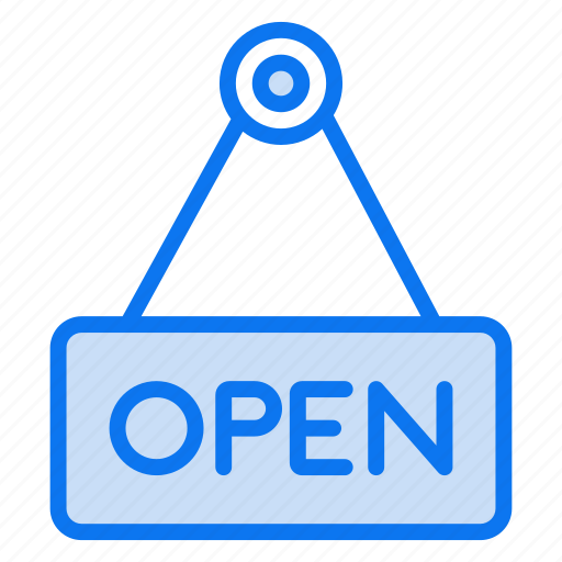 Open board, open, shop, hanging-board, open-shop, store, open-sign icon - Download on Iconfinder