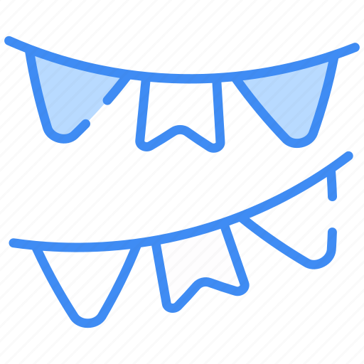 Garlands, decoration, celebration, party, flags, party-flags, ornaments icon - Download on Iconfinder