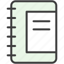 notebook, book, bookmark, learning, lecture, note, read icon