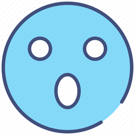 Surprised, emoji, face, man, happy, expression, shocked icon - Download on Iconfinder