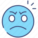 angry, man, sad, stress, frustrated, emoji, male, work, face