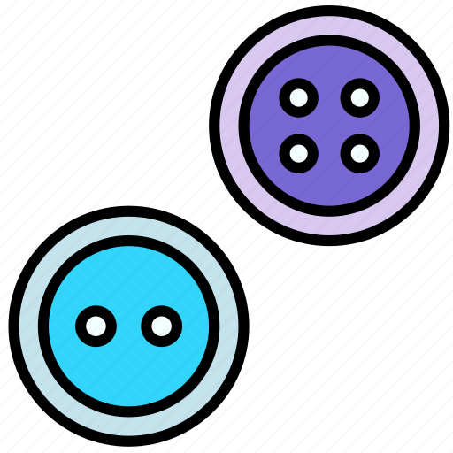 Buttons, button, pressing, pushing, assessoreis, shirt button, coart button icon - Download on Iconfinder