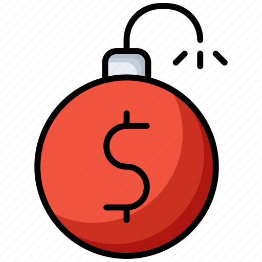 Finance bomb, money bomb, bomb, explosive, explosion, dollar bomb, currency bomb icon - Download on Iconfinder