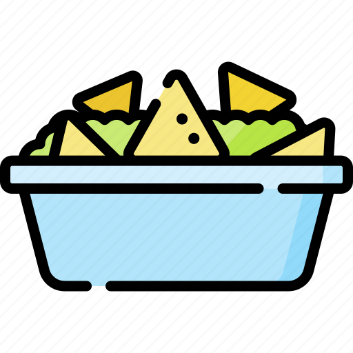 Nachos, food, chips, linear, eat icon - Download on Iconfinder