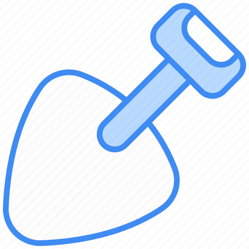Shovel, tool, gardening, construction, spade, equipment, trowel icon - Download on Iconfinder