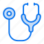 stethoscope, doctor, medical, healthcare, hospital, medicine, clinic, professional, instrument, diagnosis 