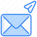 send, mail, message, email, letter, communication, envelope, arrow, share