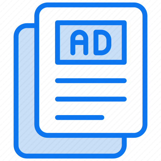 Newspaper, advertisement, magazine, document, opportunity, classified, news icon - Download on Iconfinder