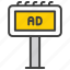 advertising, marketing, advertisement, banner, poster, billboard, billboards two, event, advertising shield 