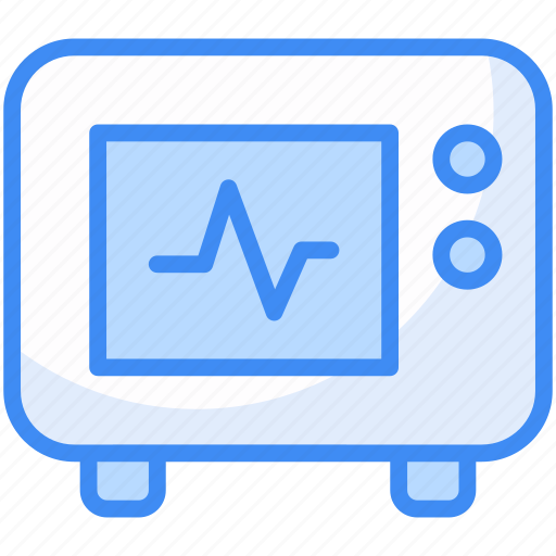 Heart monitoring, medical, heart, monitoring, cardiogram, heartbeat, healthcare icon - Download on Iconfinder