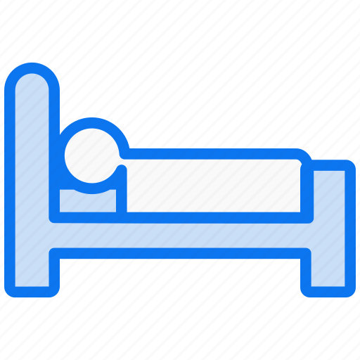 Hospital bed, hospital, bed, patient-bed, stretcher, medical, healthcare icon - Download on Iconfinder