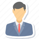 businessman, employee, manager, avatar, person, profile, user
