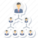 hierarchy, connection, management, organization, structure, team