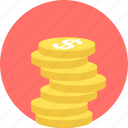 coins, coin, dollar, payment