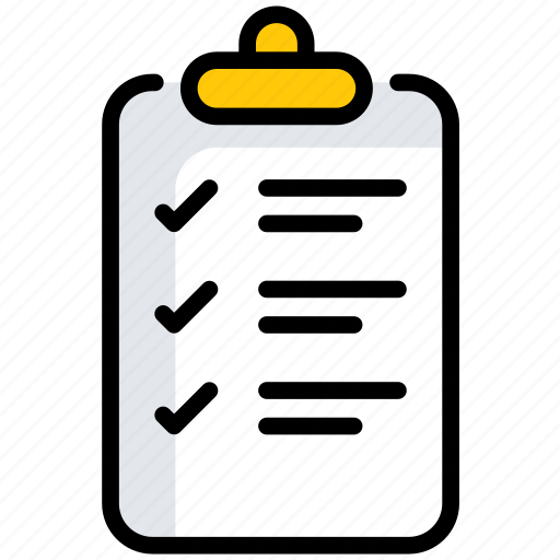 List, checklist, document, clipboard, menu, paper, file icon - Download on Iconfinder