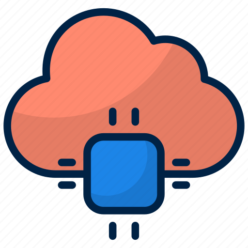 Cloud tech, cloud, cloud-data, technology, database, cloud-technology, storage icon - Download on Iconfinder