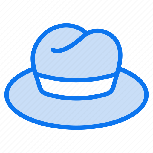 Fedora hat, hat, fashion, clothing, floppy-hat, beach-hat, summer-hat icon - Download on Iconfinder