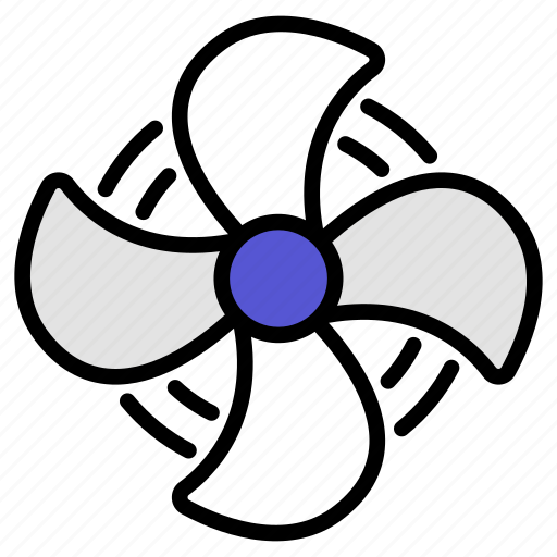 Fan, cooler, air, electric, cooling, ventilator, technology icon - Download on Iconfinder
