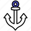 ship, boat, marine, tool, nautical, sea, ship-anchor, hook, point, design 